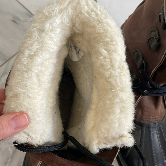 Sorel BigHorn leather, rubber, and fleece duck boots size 11 men's - Picture 10 of 13